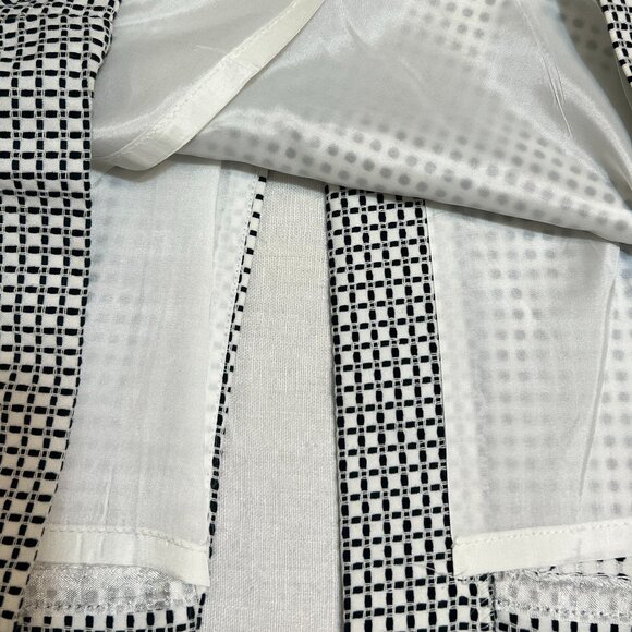Valentine suits Inc Women's Skirt Size 16 Black White Grid Pencil Midi USA - Picture 9 of 9